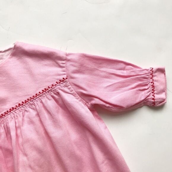 Vintage Smocked chicken corduroy long dress 6-12m - Picture 2 of 6